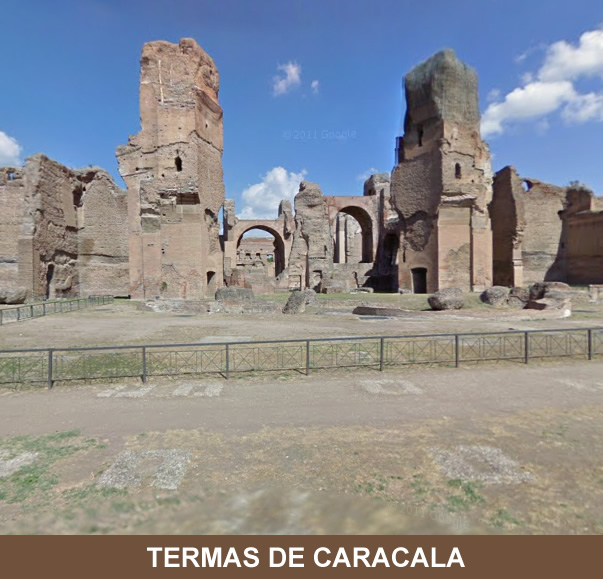 Concreto Romano nas Termas de Caracala